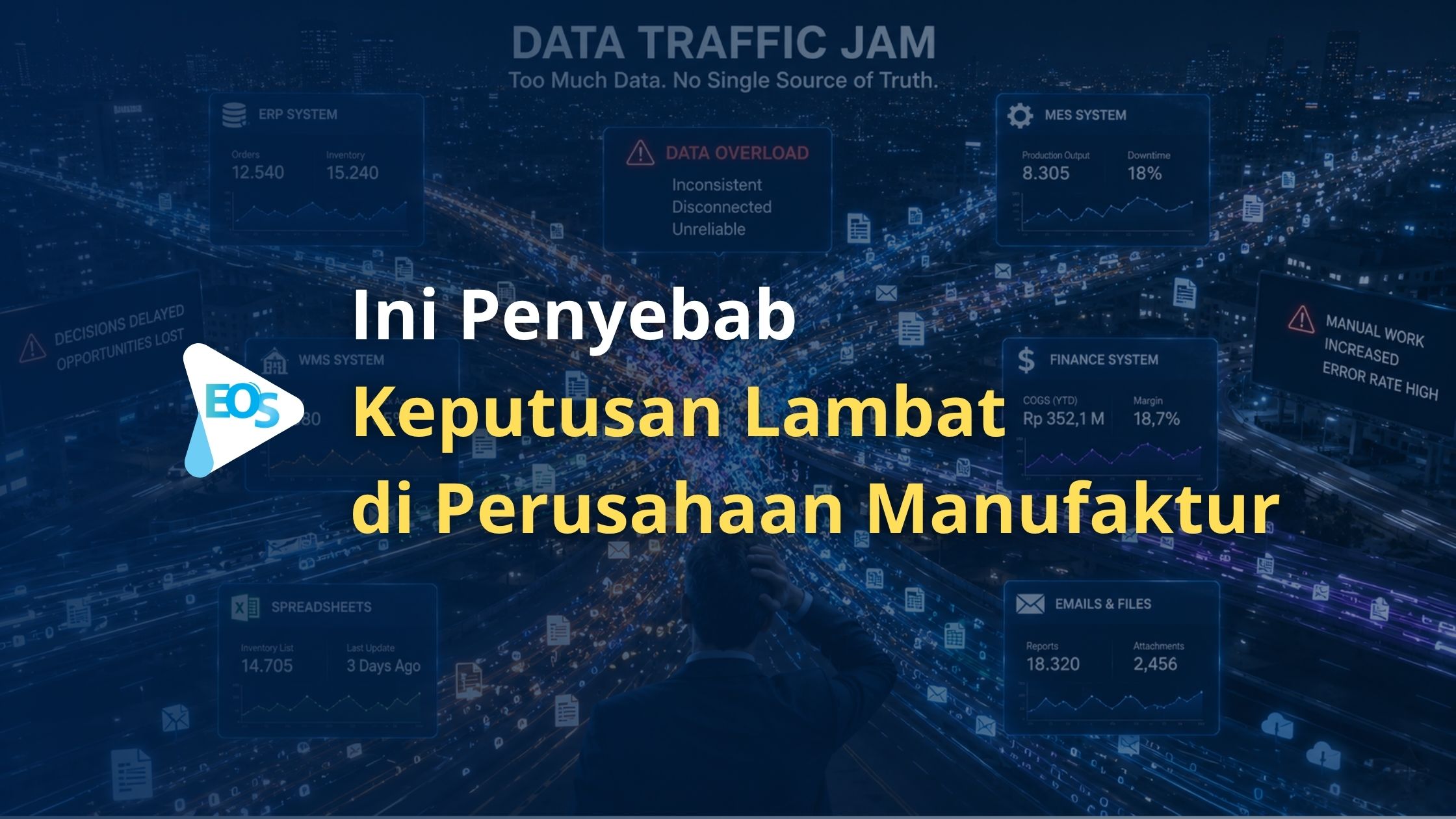 Data produksi manufaktur saat ini melimpah. Namun banyak perusahaan masih kesulitan mengambil keputusan dengan cepat.